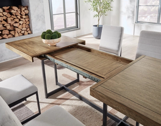 Tomtyn Rectangular Extendable Dining Table;Light Brown