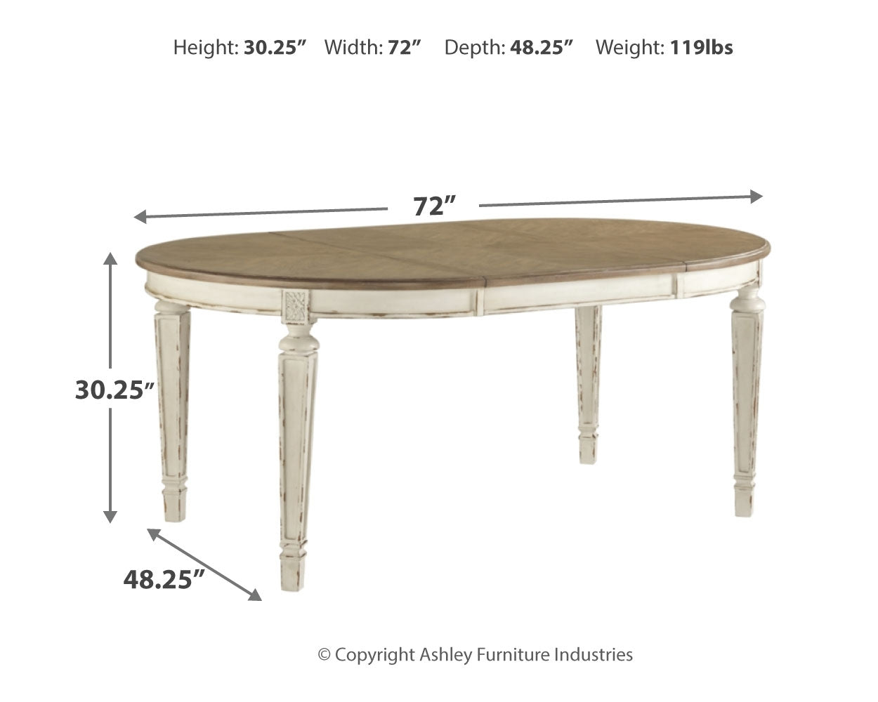 Realyn Dining Extension Table - Ashley Furniture - Brunei