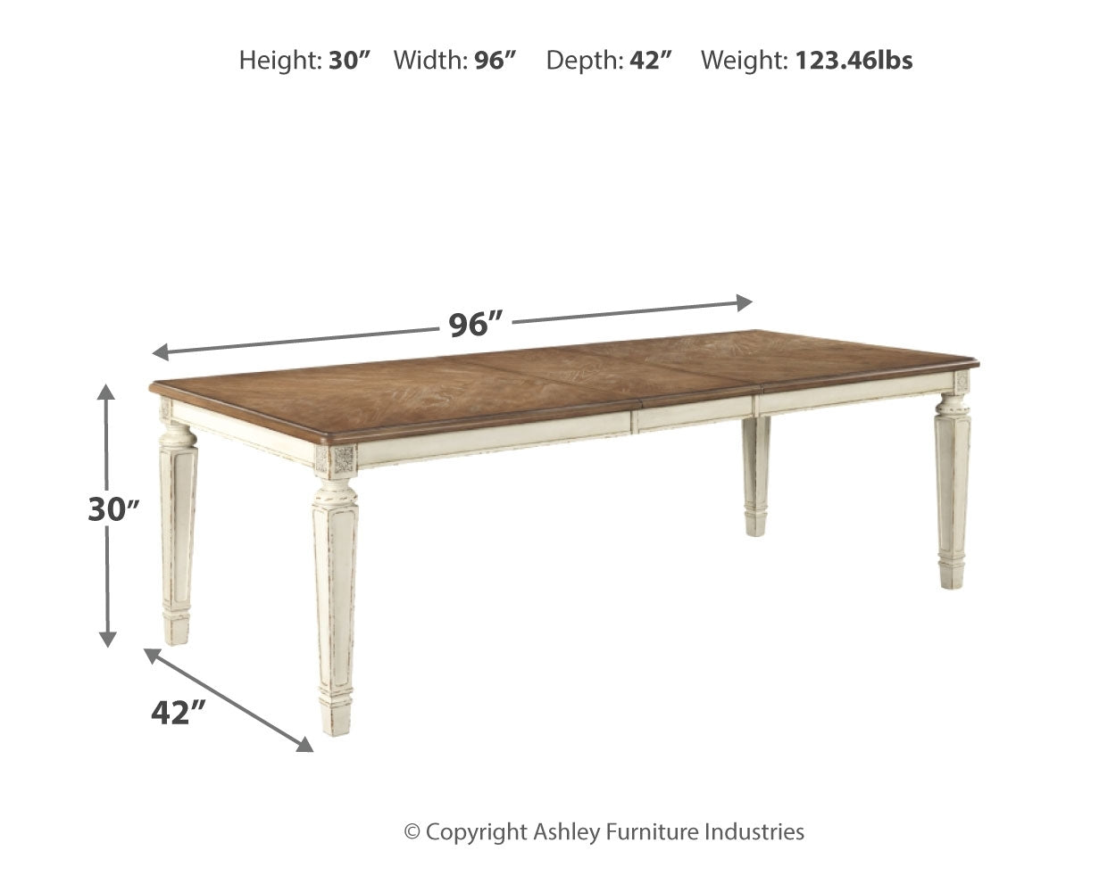 Realyn Dining Extension Table - Ashley Furniture - Brunei