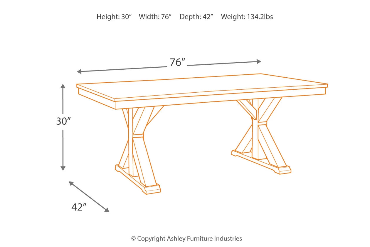 Grindleburg Dining Table and 6 Chairs - Ashley Furniture - Brunei
