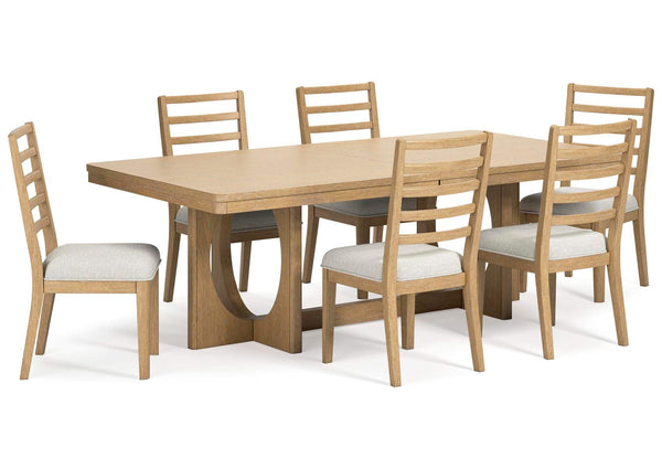 Rencott Dining Table and 6 Chairs (No Bench)