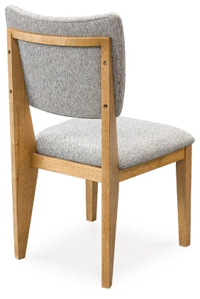 Sherbana Dining UPH Side Chair;Light Brown (Set of Two)