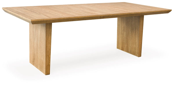 Sherbana Rectangular Extendable Dining Table;Light Brown