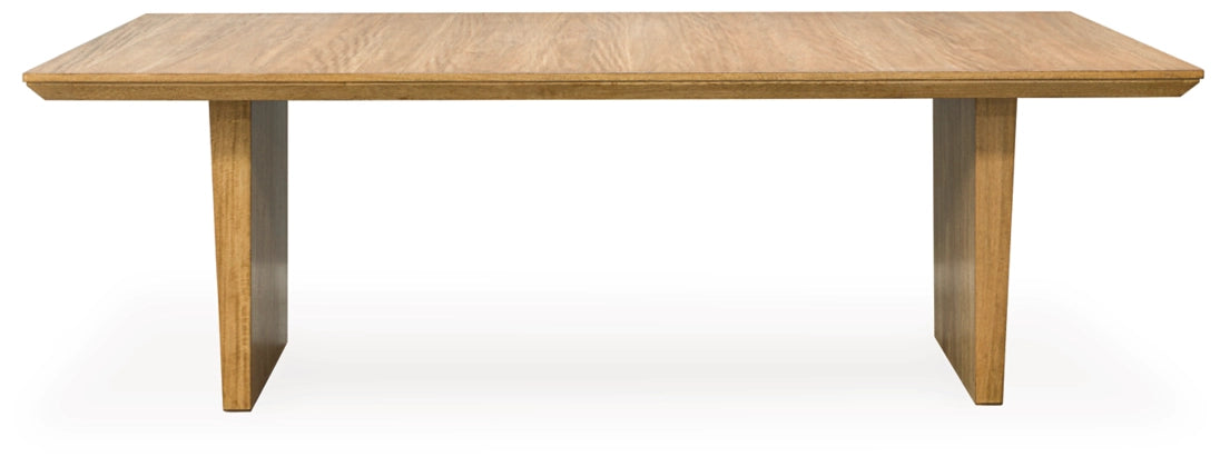 Sherbana Rectangular Extendable Dining Table;Light Brown