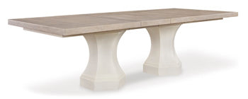 Jorlaina Dining Extension Table;Light Grayish Brown