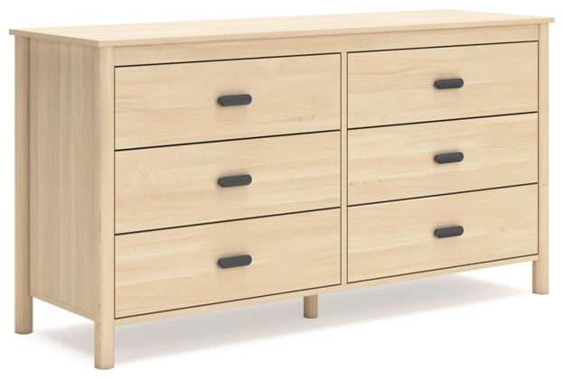 Cabinella Six Drawer Dresser;Tan