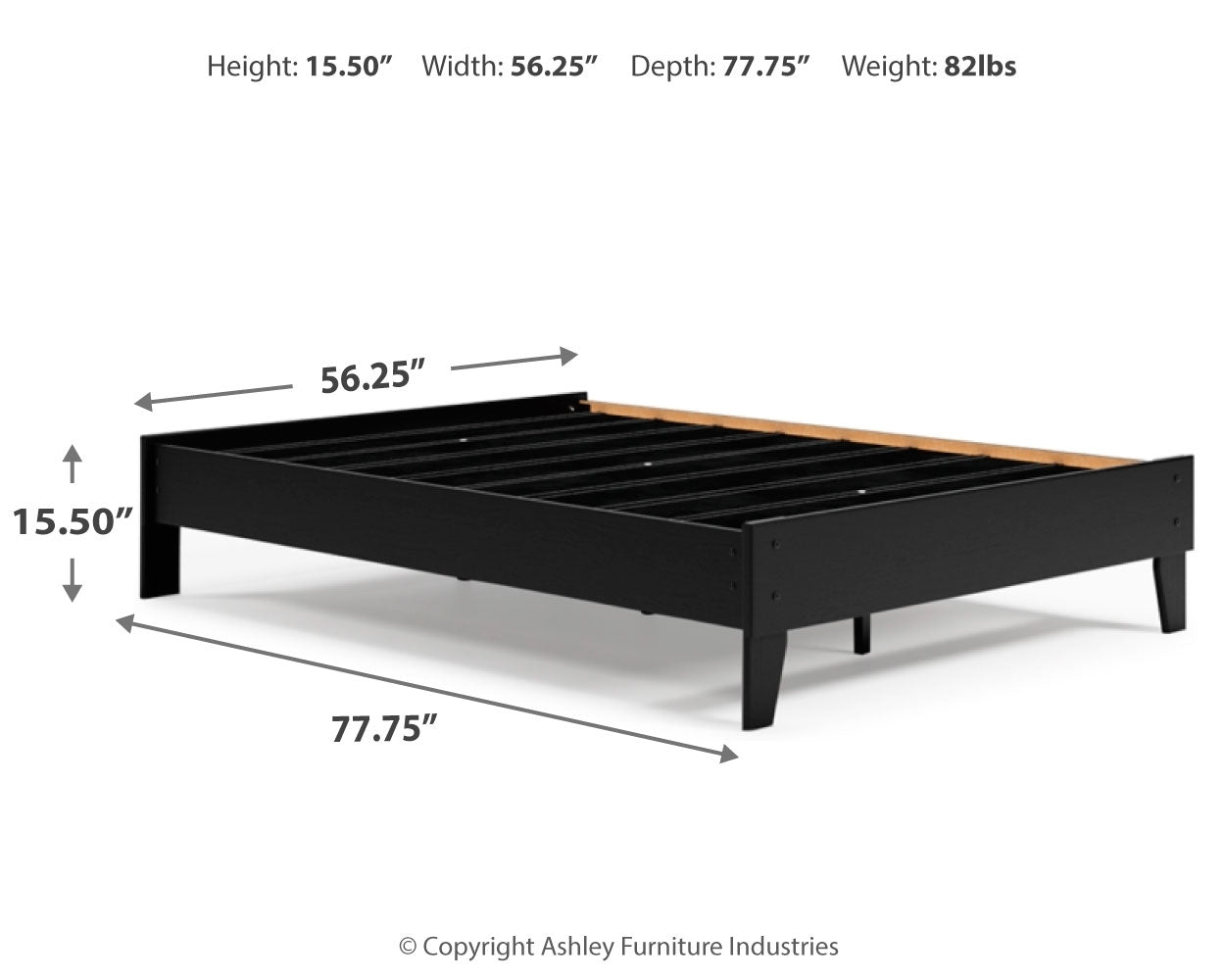 Finch Full Platform Bed - Ashley Furniture - Brunei