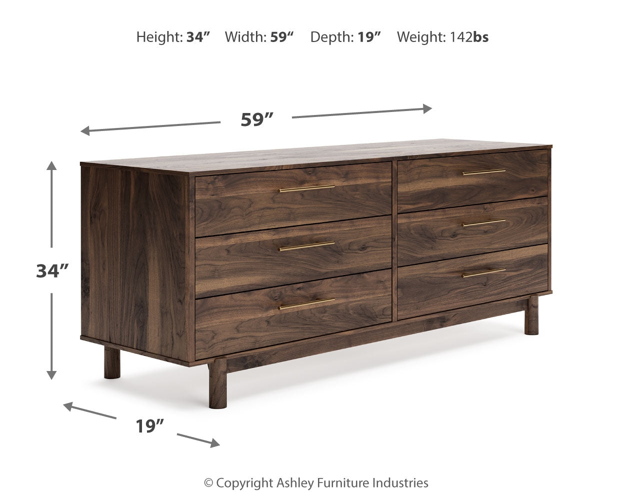 Calverson Dresser - Ashley Furniture - Brunei