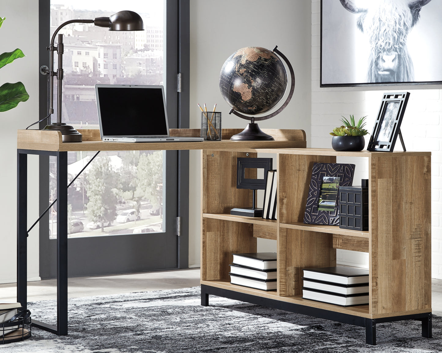 Gerdanet Home Office L-Desk - Ashley Furniture - Brunei