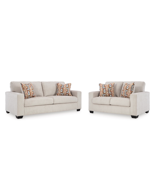 Aviemore Sofa and Loveseat; Stone