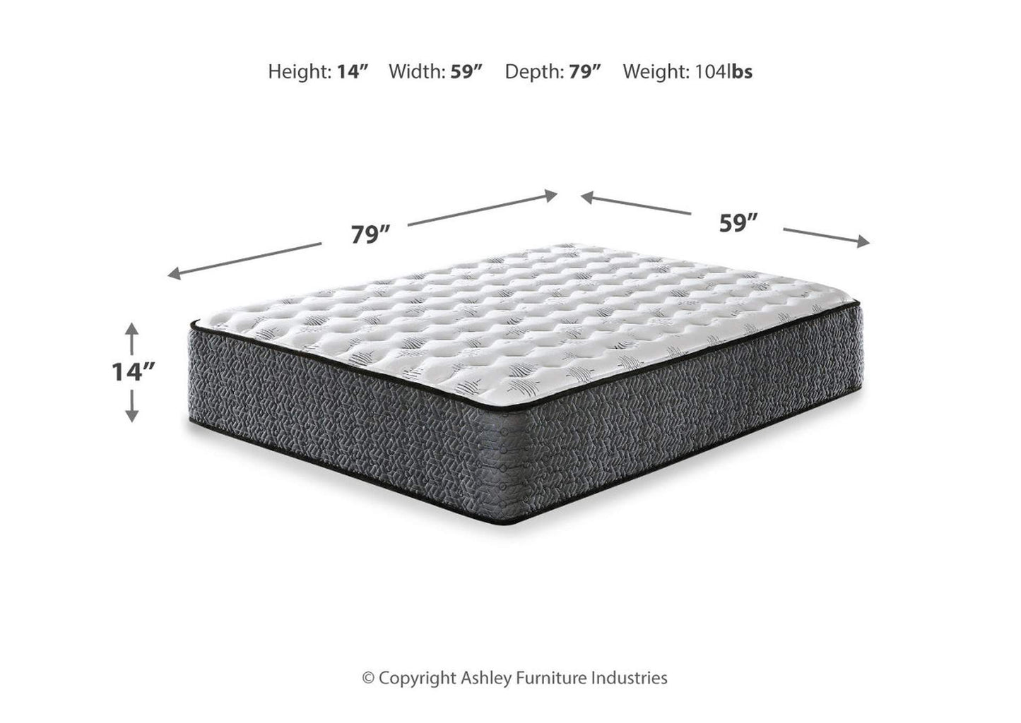 Ultra Luxury Firm Tight Top with Memory Foam King Mattress