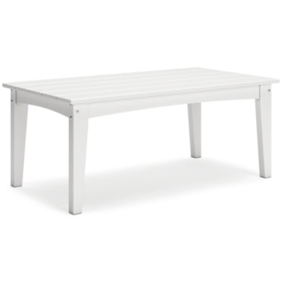 Hyland Wave Coffee Table & Loveseat;White