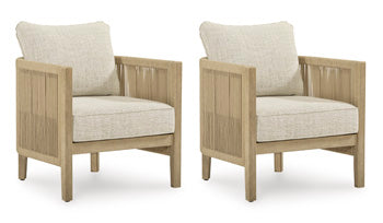 Cool Days Outdoor Lounge Chair with Cushion (Set of 2)