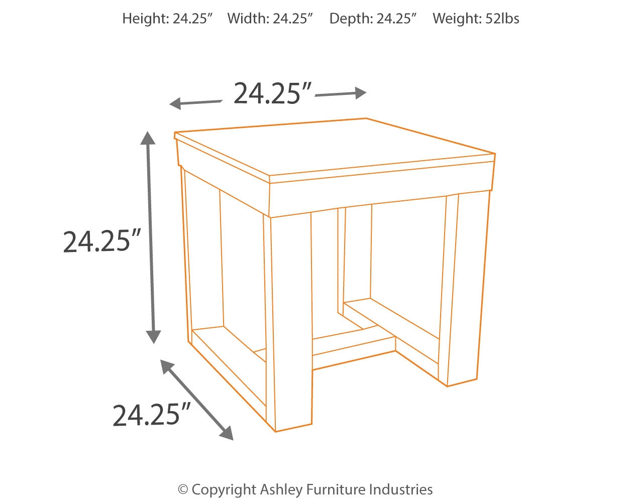 Watson End Table - Ashley Furniture - Brunei