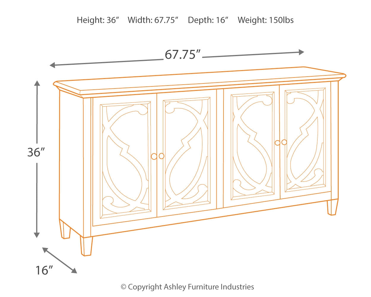 Mirimyn Accent Cabinet - Ashley Furniture - Brunei