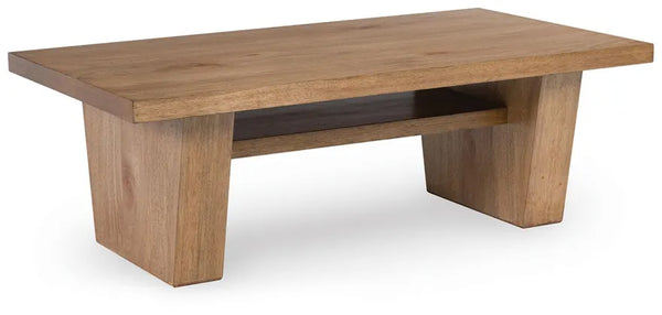 Kristiland Rectangular Cocktail Table;Light Brown