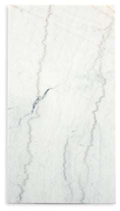 Burkhaus Rectangular Cocktail Table; White/Dark Brown