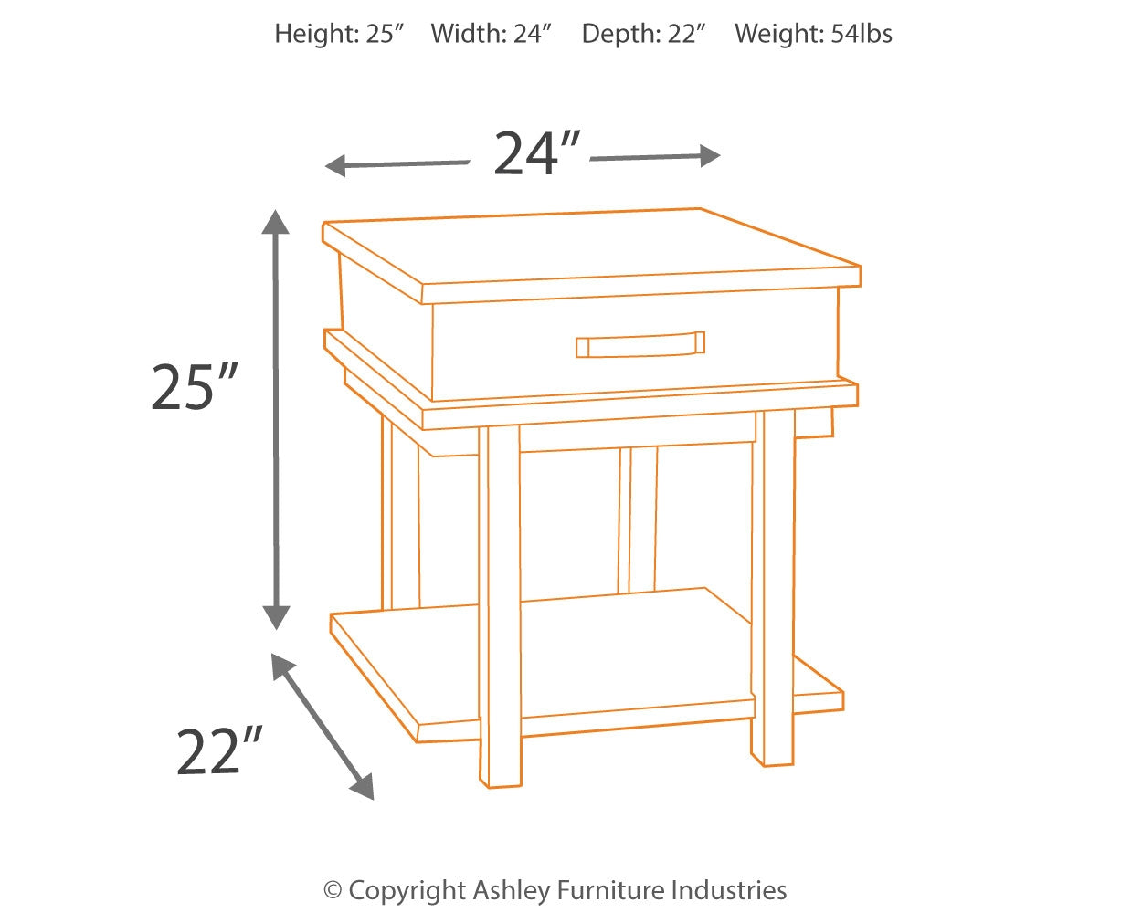 Stanah End Table - Ashley Furniture - Brunei