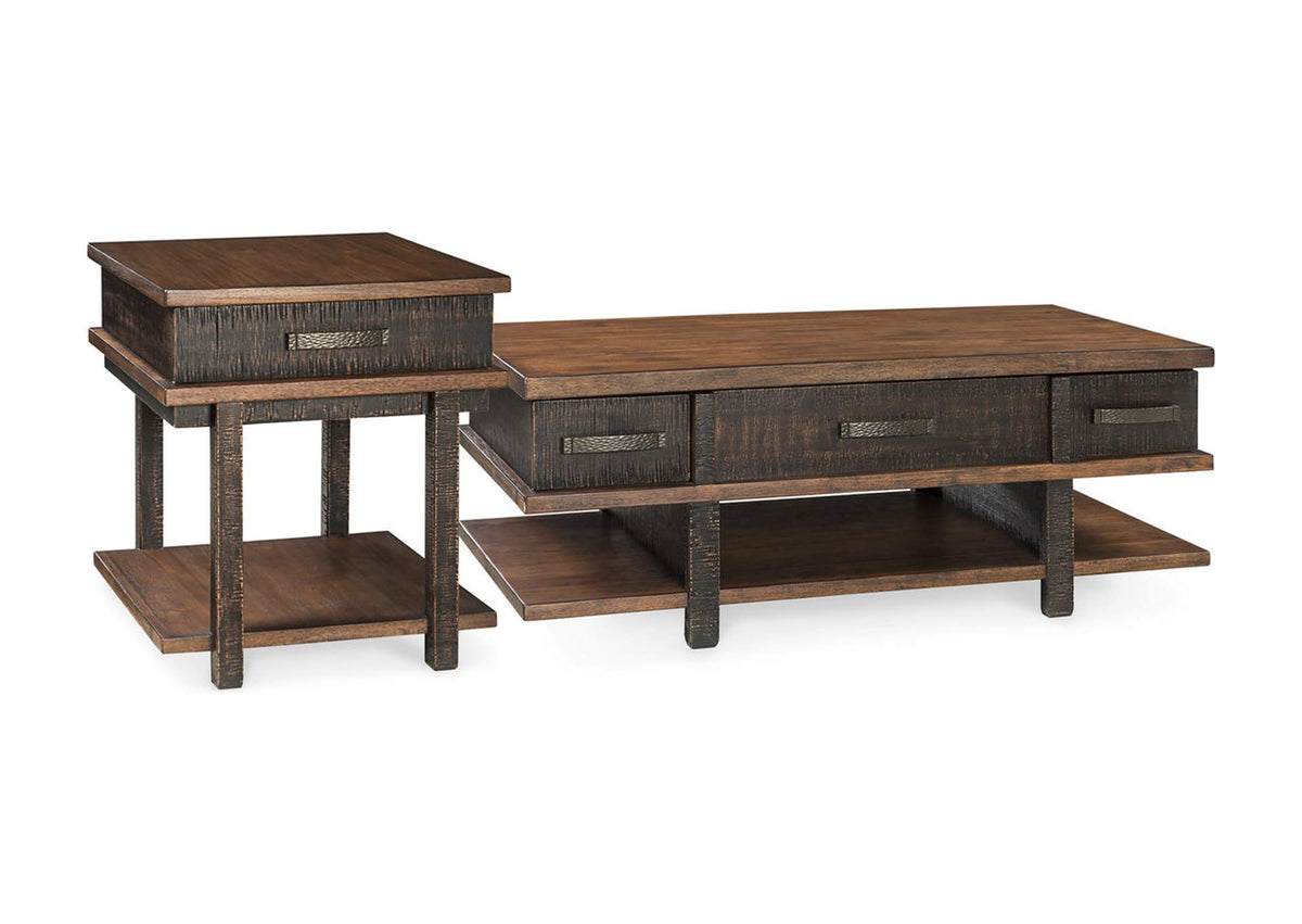 Stanah Coffee Table with End Table and Chairside End Table Ashley
