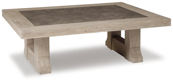 Hennington Rectangle Cocktail Table - Light Brown