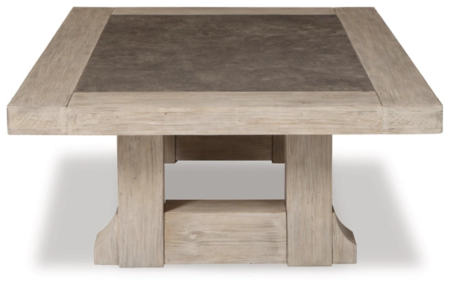 Hennington Rectangle Cocktail Table - Light Brown