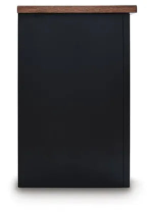 Wildenauer XL TV Stand w/Fireplace Option;Brown/Black