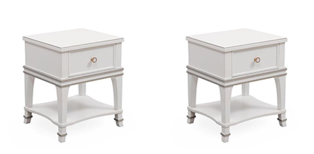 Corris End Table;White