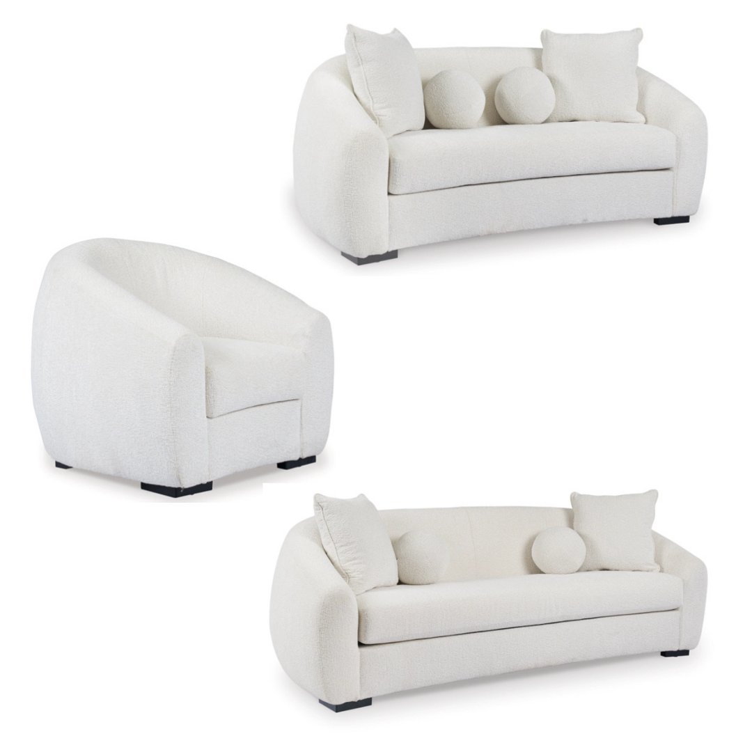 Wateron Place Sofa Set;Vanilla