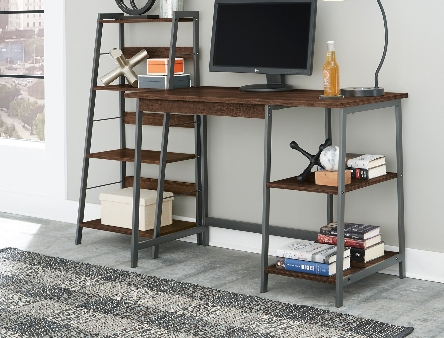 Soho Home Office Desk with Shelf - Ashley Furniture - Brunei