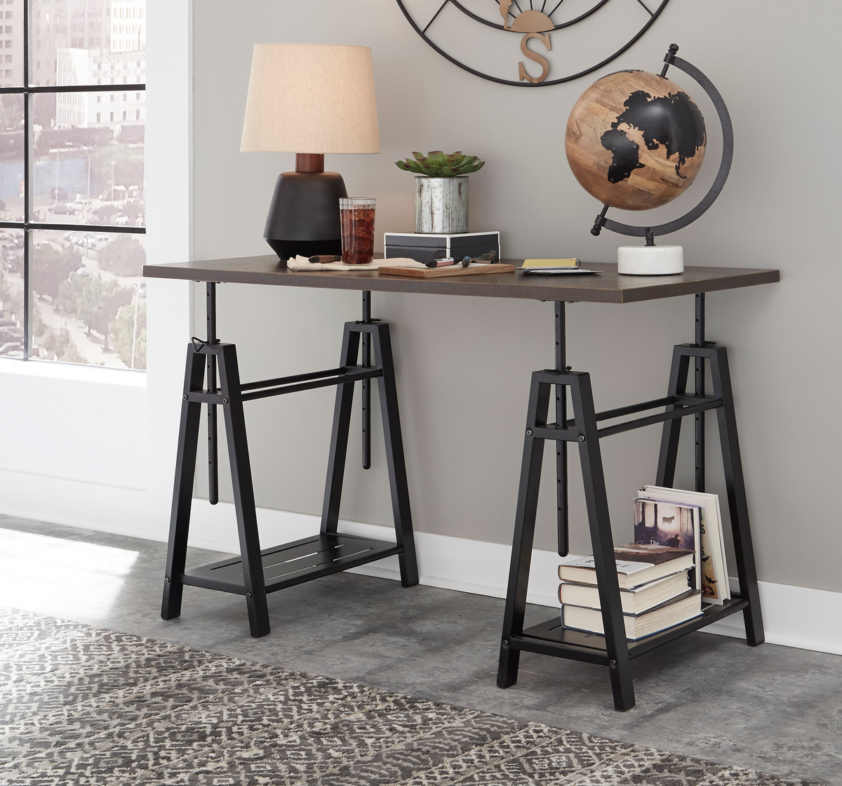 Irene Adjustable Height Desk Ashley Furniture Brunei