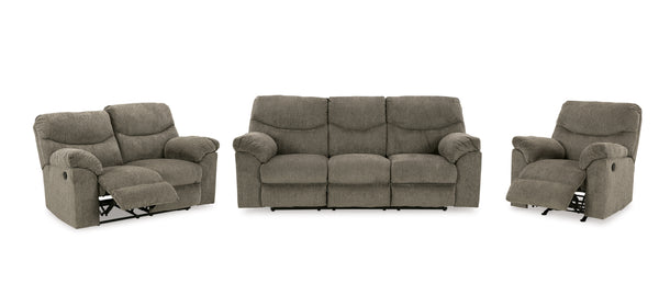 Alphons Recliner Sofa Set;Putty