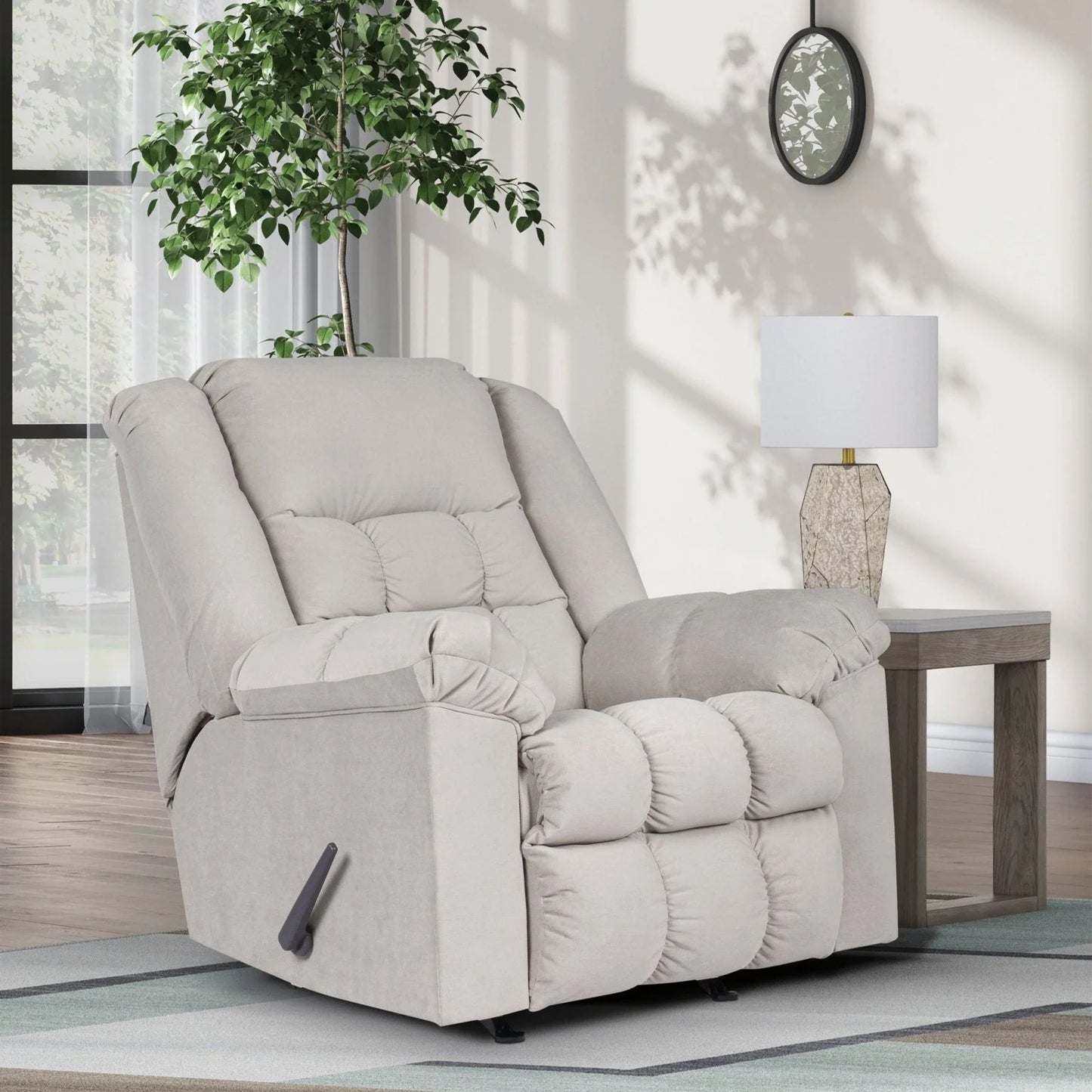 Kegler Rocker Recliner;Gray