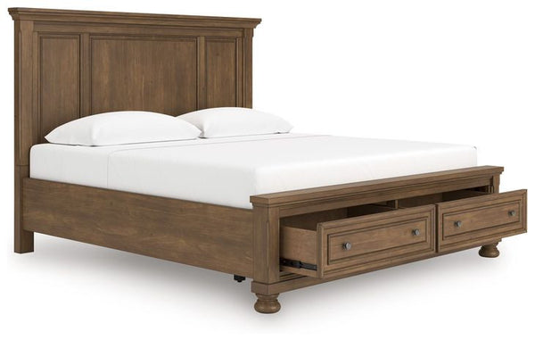 Vandenmore King Rails With Roll Slats; Medium Brown