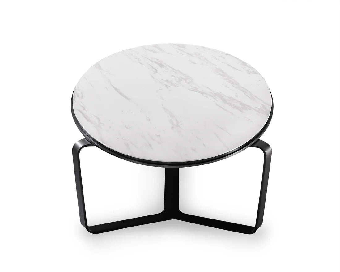 OVAL COCKTAIL TABLE-LANNISTONE;WHITE