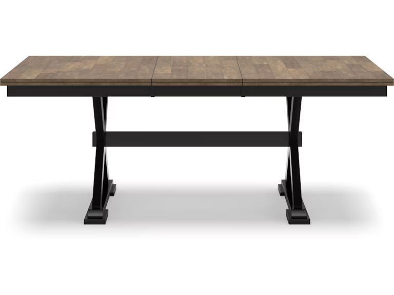 Wildenauer Dining Room Table Set; Brown/Black