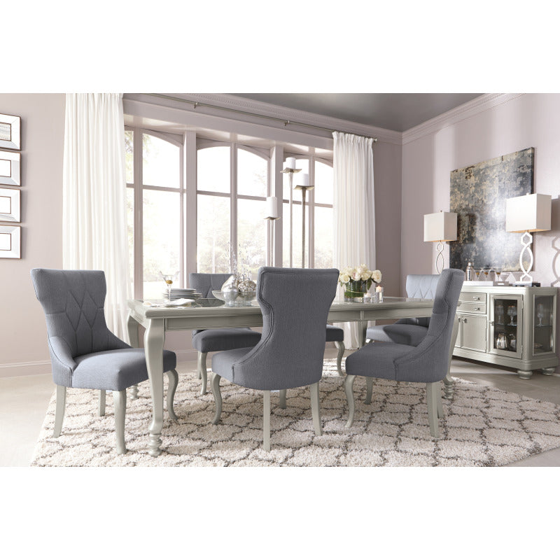 Coralayne Upholstered Side Chair in Silver (Set of 2) - Ashley Furniture - Brunei