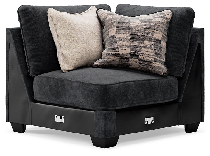 Lavernett 4-Piece Sectional with Ottoman - Ashley Furniture - Brunei