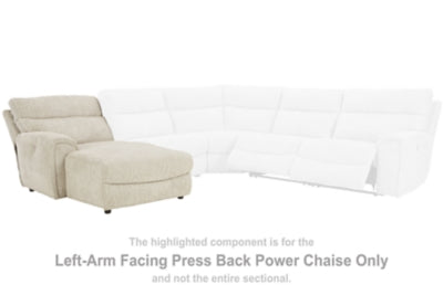 Critic's Corner Left-Arm Facing Power Reclining Back Chaise - Ashley Furniture - Brunei