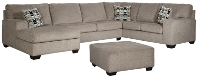 Ballinasloe 3-Piece Sectional with Ottoman - Ashley Furniture - Brunei