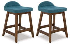 Lyncott Counter Height Bar Stool (Set of Two)