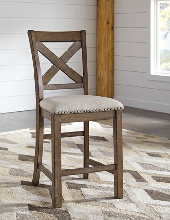 Moriville Counter Height Bar Stool (Set of 2) - Ashley Furniture - Brunei