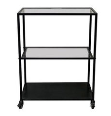 Bar Cart - Accent Table - Black