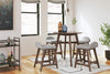 Lyncott Counter Height Table and 4 Barstool