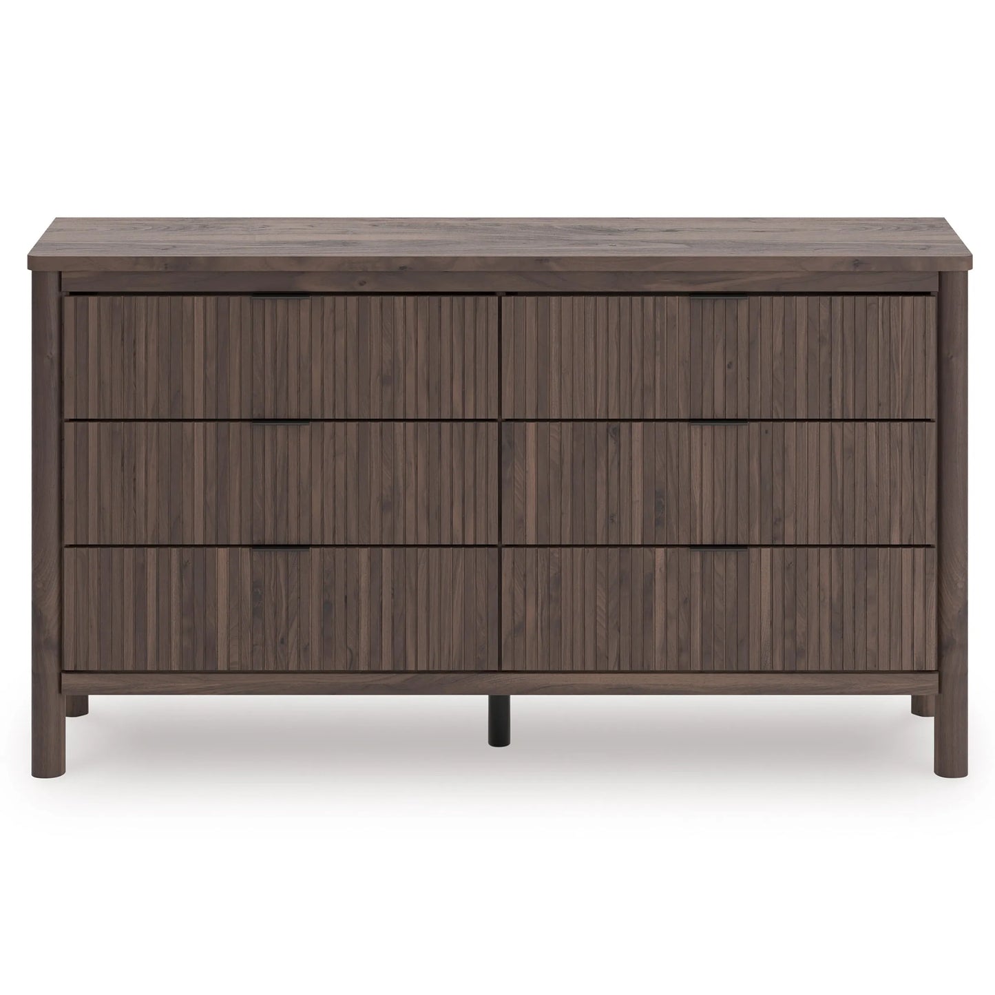 Cadmori Six Drawer Dresser; Brown