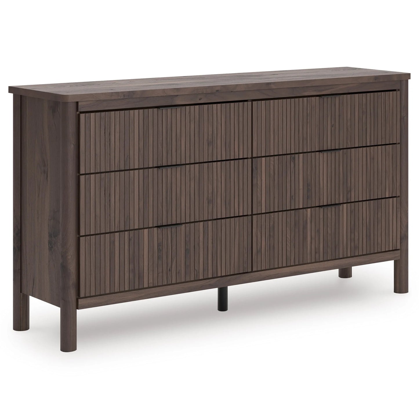 Cadmori Six Drawer Dresser; Brown