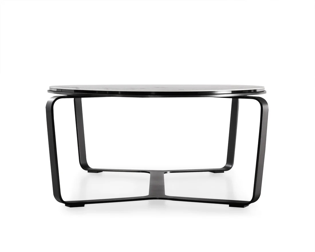 OVAL COCKTAIL TABLE-LANNISTONE;WHITE