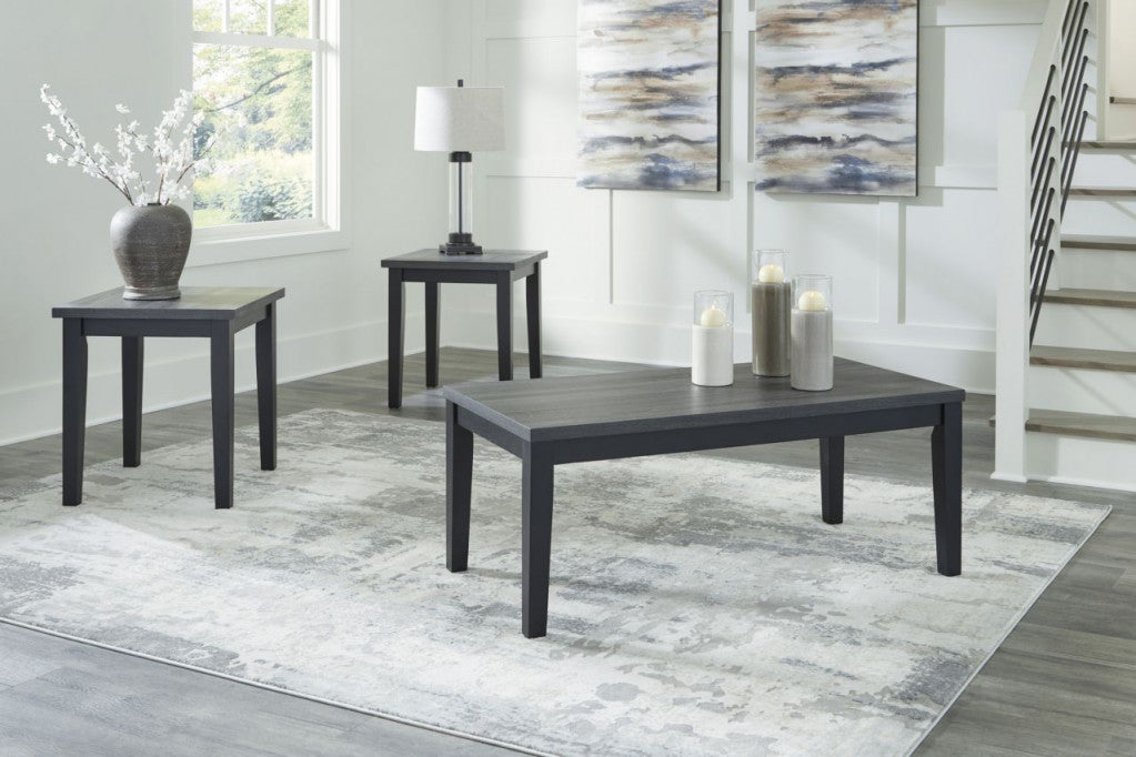 OCCASIONAL TABLE SET (3/CN)-GARVINE;TWO-TONE
