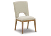 DINING UPH SIDE CHAIR-DAKMORE;LINEN/BROWN