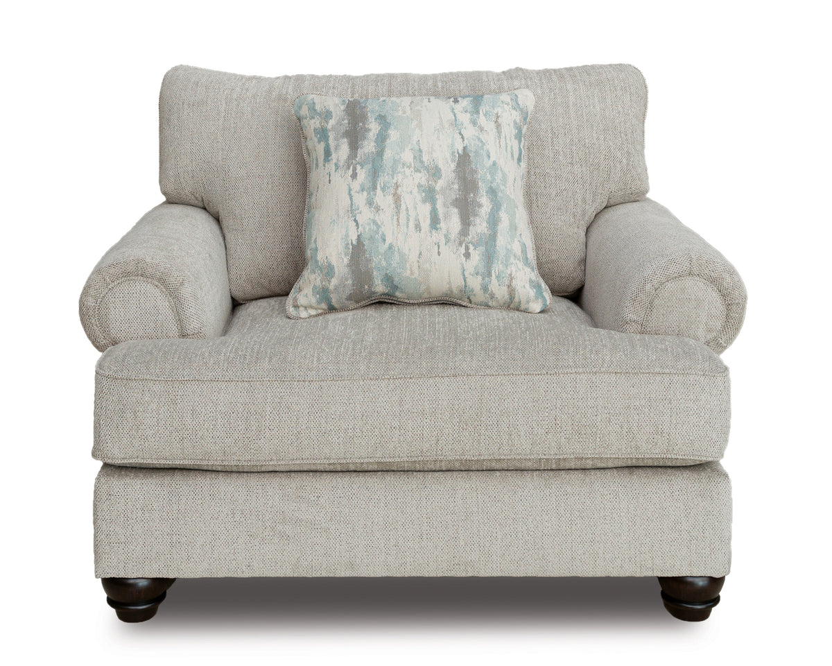 Akinlane Chair and a Half;Pewter