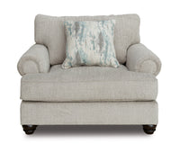 Akinlane Chair and a Half;Pewter
